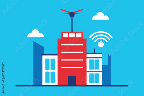 smart building construction with drone inspection  (1).eps