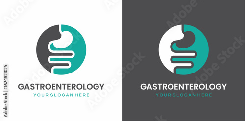 gastroenterology vector logo stomach human organ medical clinic