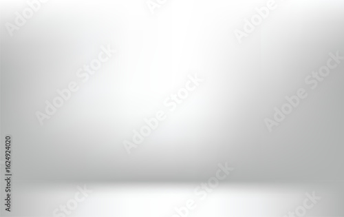 Abstract grey and white backgrounds gradient vector illustration, display products ,room, interior
