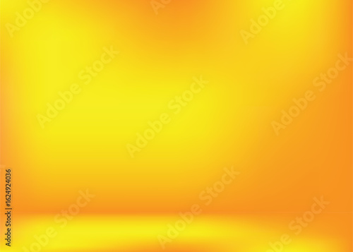 Abstract yellow backgrounds gradient vector illustration , abstract gradient studio and wall texture vector and illustration