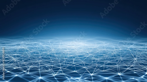 Abstract Network Connection: Digital Landscape of Global Interconnectivity