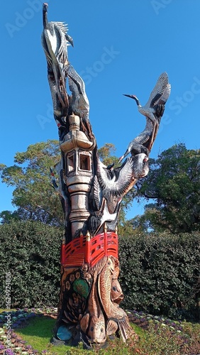 Arte en árbol del Jardín Japonés de Buenos Aires 