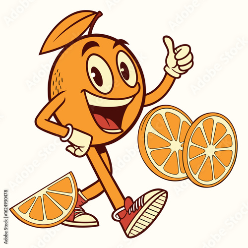 32. Funny Citrus Fruit Mascots, Orange, Lemon & Mango Cartoon Characters
