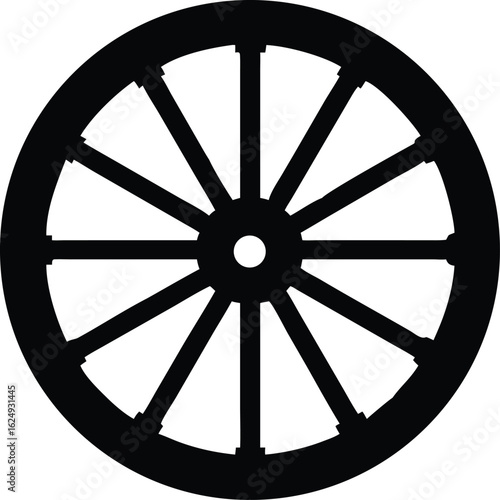 wagon wheel silhouette