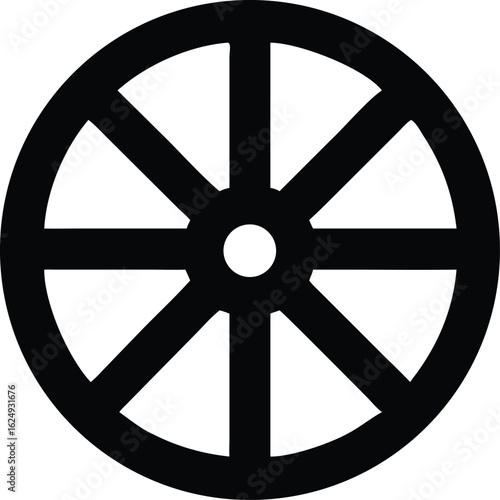 wagon wheel silhouette