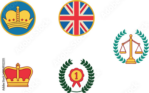 Anniversary of the Statute of Westminster Set for Historical Artwork. Vibrant Statute of Westminster Anniversary Set for Cultural Designs. Colorful Anniversary of the Statute of Westminster Set