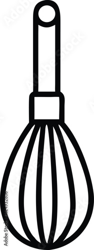 whisk kitchen line art