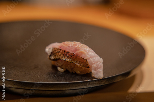 Fresh looking delicious fish sushi