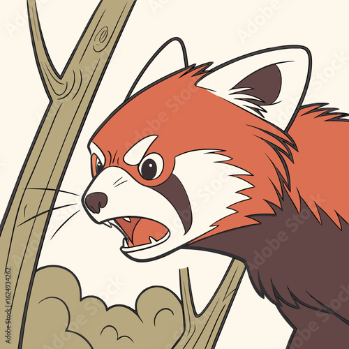 angry bear look terrifying 