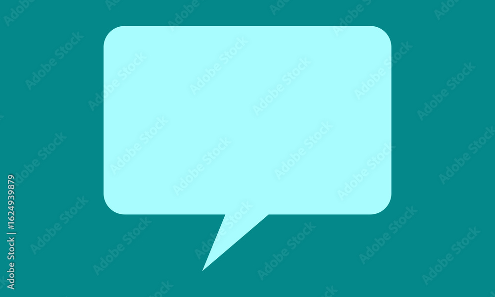 speech bubble on teal background. Simple and modern comic-style chat or message bubble, perfect for digital communication, dialogue, messaging apps, comics, and social media content. speech bubble on teal background. Simple and modern comic-style chat or message bubble, perfect for digital communication, dialogue, messaging apps, comics, and social media content.
