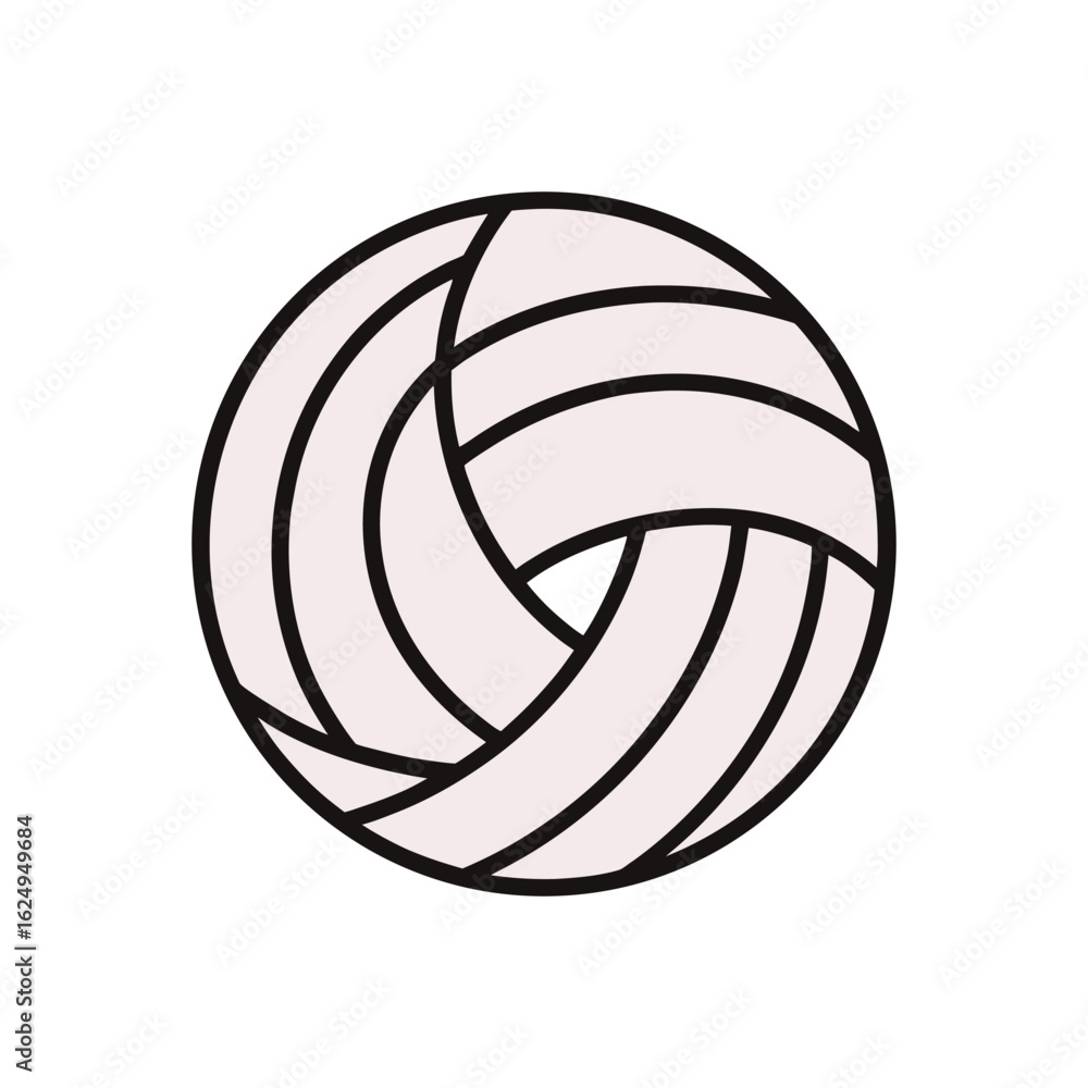 Volleyball ball graphic design isolated on white background Volleyball ball graphic design isolated on white background