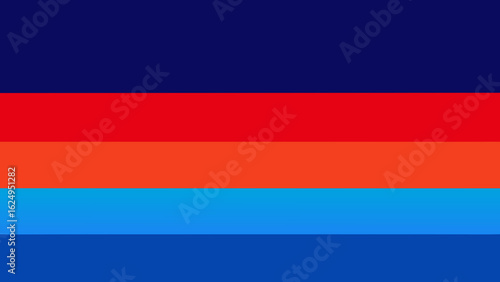 Horizon Fading from Blue to Red Gradient Sky Sunset Landscape Design