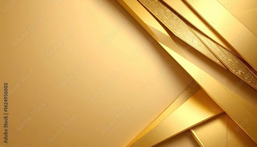 Obraz premium Dynamic gold layered abstract design digital art modern environment contemporary viewpoint visual concept for eye-catching appeal