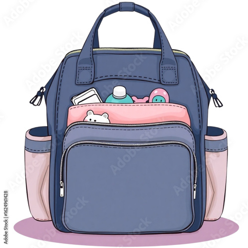 Diaper bag illustration