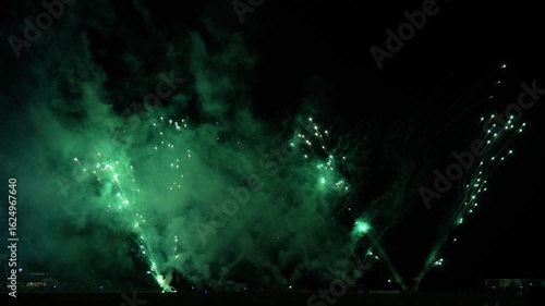 Fireworks finale at the Royal Darwin Show 2025, NT Australia.