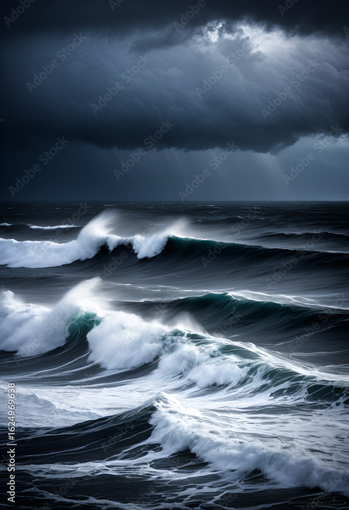 Fototapeta premium storm over the ocean
