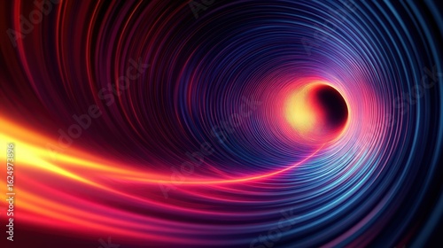 Wallpaper Mural Exploring the depths of a colorful vortex in a surreal cosmic journey at twilight Torontodigital.ca