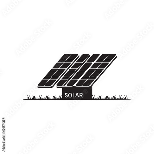 Abstract solar energy concept with sun and rays