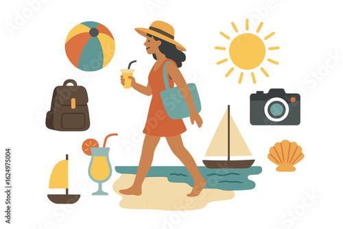 Tropical beach holiday and summer travel vacation getaway