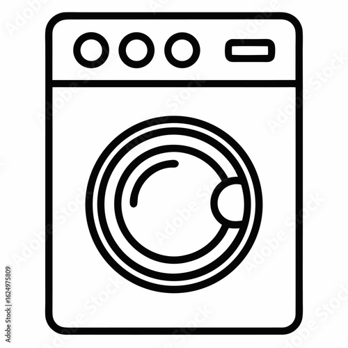 washing machine icon vector
