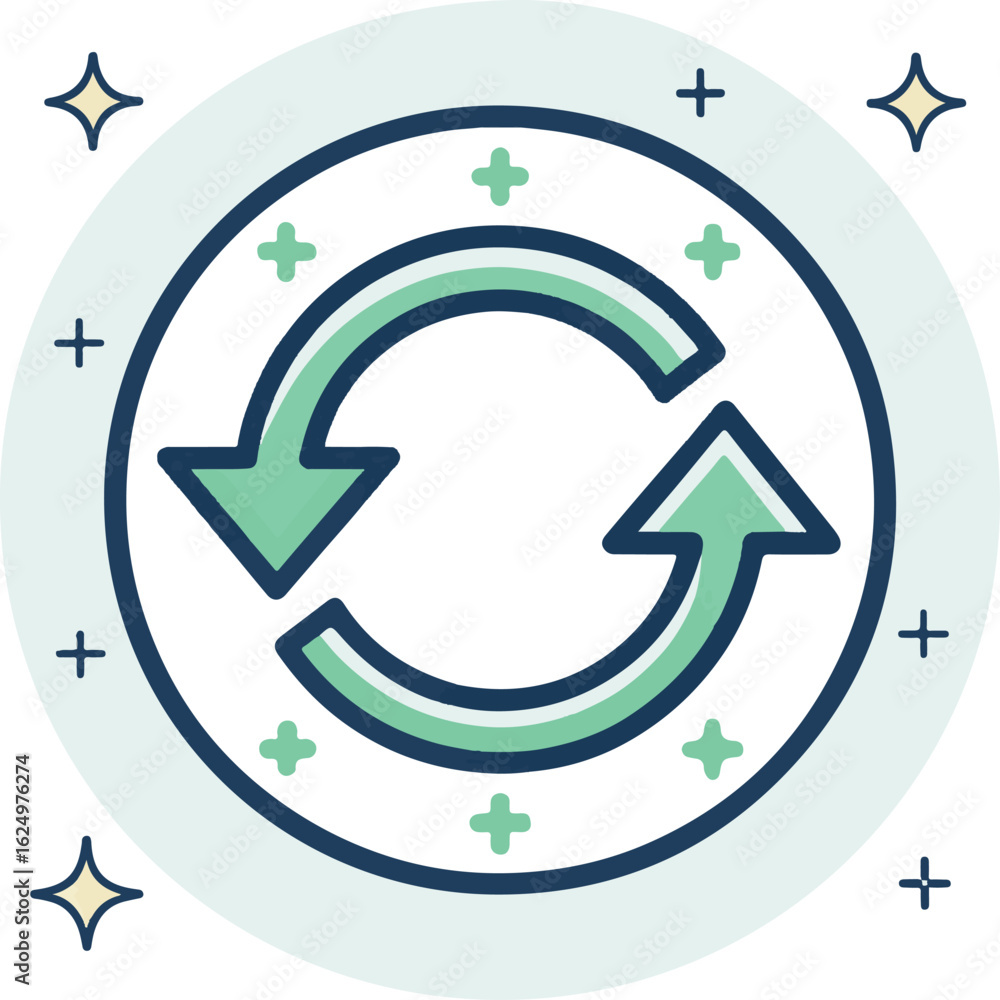 Refresh Reload Icon – Update Synchronization Arrow Symbol Vector Refresh Reload Icon – Update Synchronization Arrow Symbol Vector