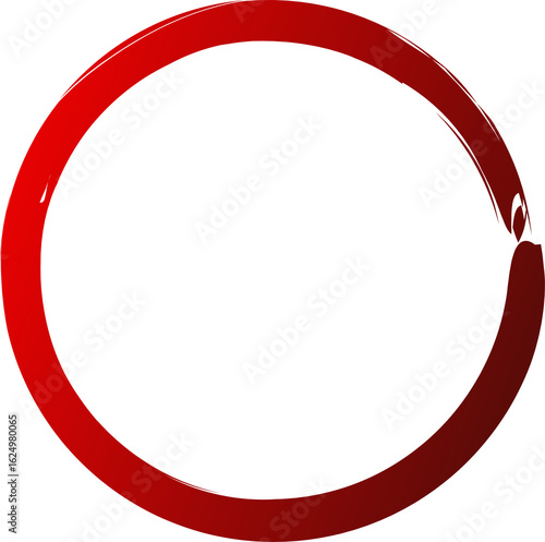 Free Download Red circle line brush. Grunge empty - GFXLoad
