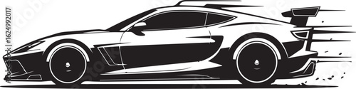 sleek luxury sports car illustration in vector format high performance supercar clip art perfect for web print design