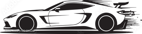 high detailed vector supercar drawing luxury sports car graphic editable ai eps files for designers and marketers