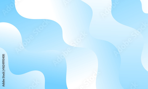 abstract blue light stripes lines sea wave curves shapes on smooth gradient color textured pattern background
