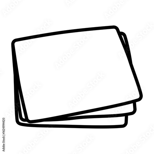 Paper Stack Blank Illustration