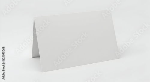 Blank A7 folded card mock up template for design presentation greeting card invitation announcement stationery paper mockup