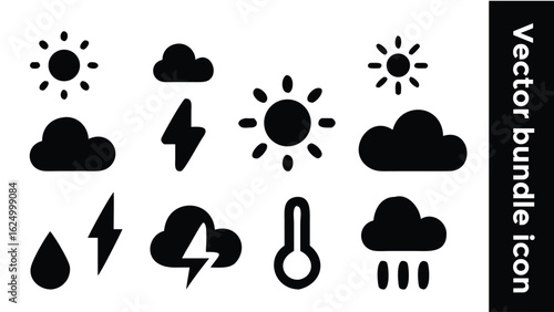 Cat paw print vector icon set with heart mustache and vintage design elements