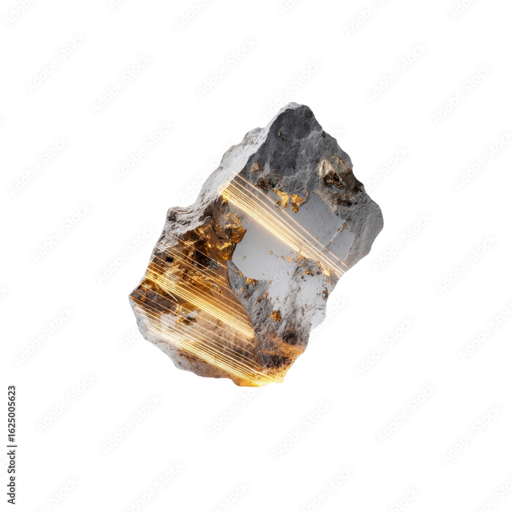 Fototapeta premium Luminous Stone Raw Energy and Inner Light