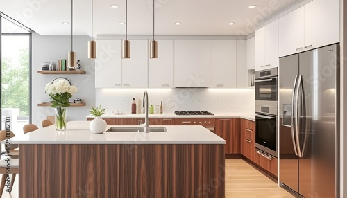 Concept Kitchen appliances and smart technology