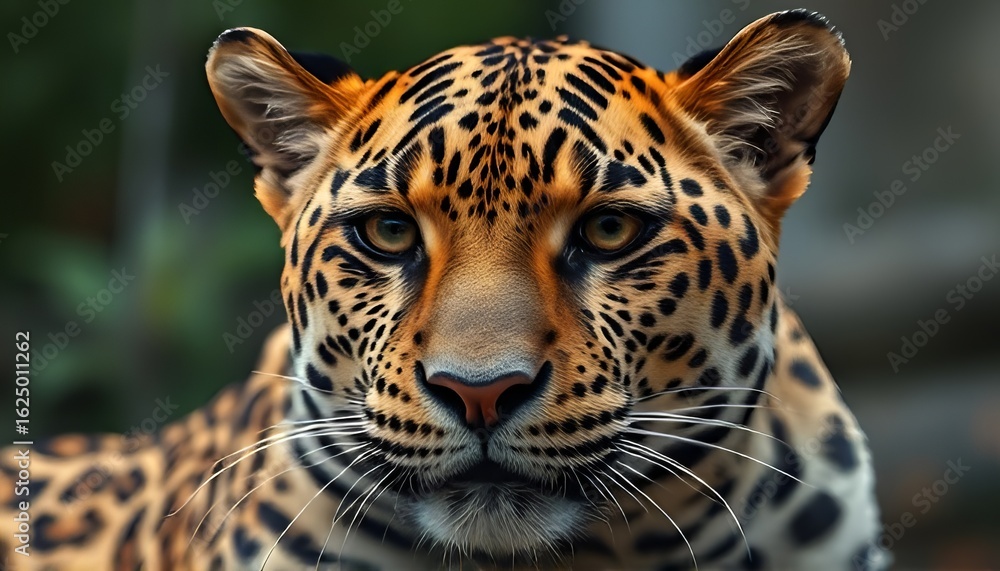 Obraz premium Leopard's spotted coat up close