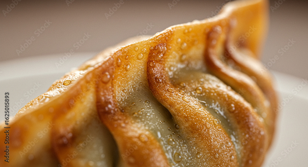 Fototapeta premium Close-up of fried dumpling