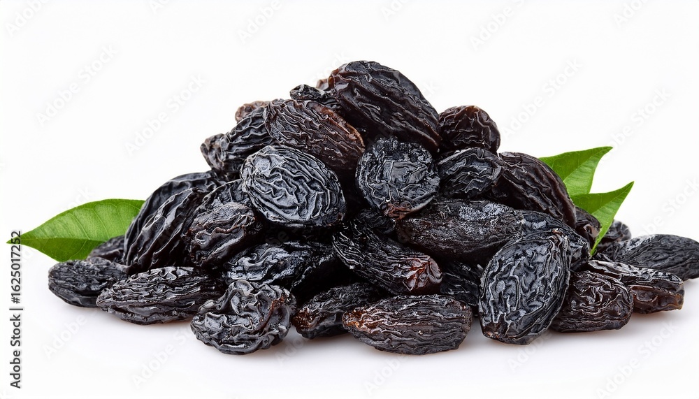 black raisins with isolated on white background black raisins with isolated on white background