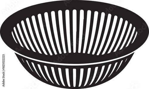 Black colander silhouette