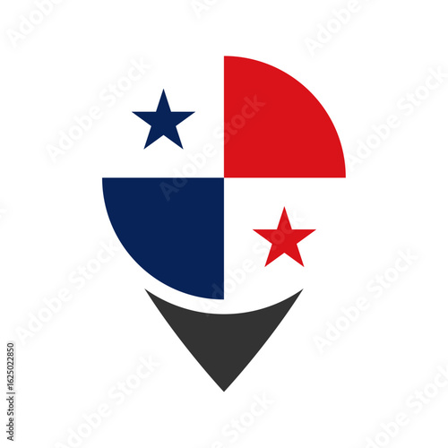 Free Download Panama flag location icon - GFXLoad