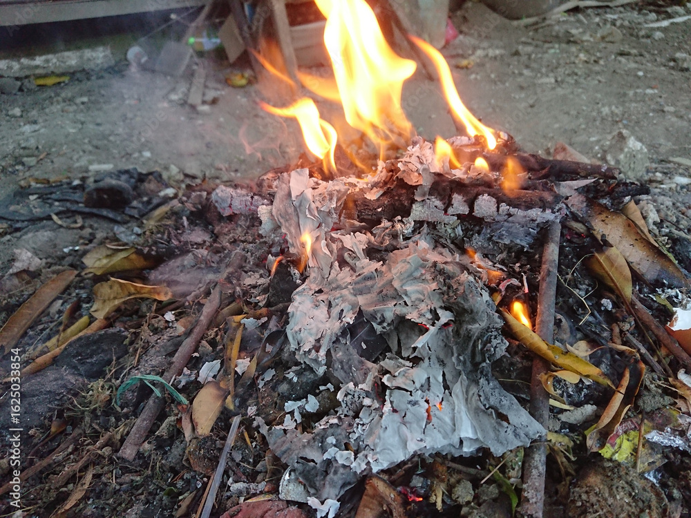 campfire in the forest campfire in the forest