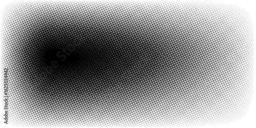 Halftone faded gradient texture. Grunge halftone grit background. White and black sand noise wallpaper. Retro pixilated vector backdrop