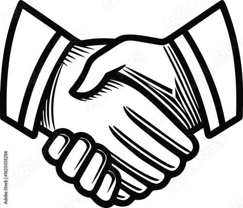 hand shake vector icon