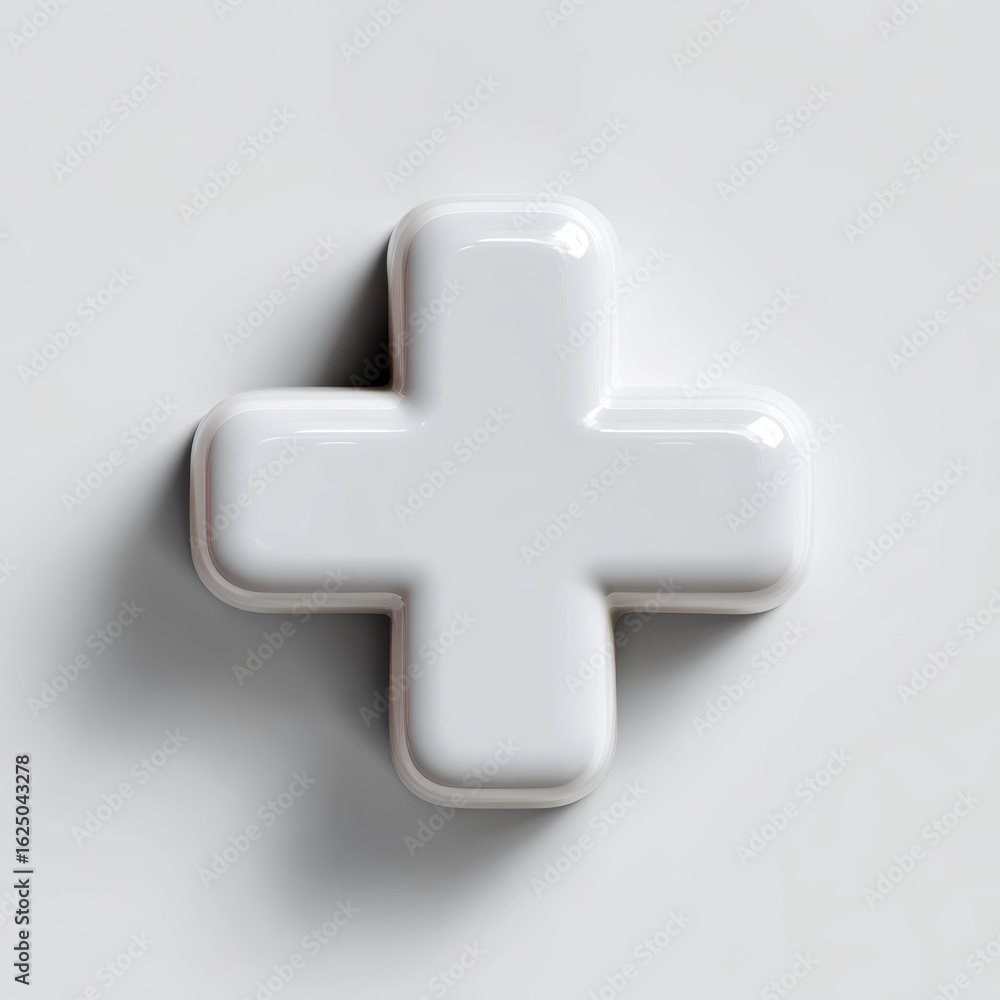 Obraz premium A stylized white 