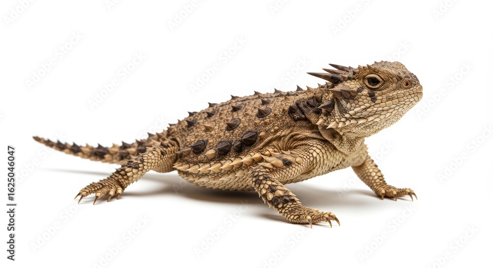 Fototapeta premium Desert iguana profile isolated