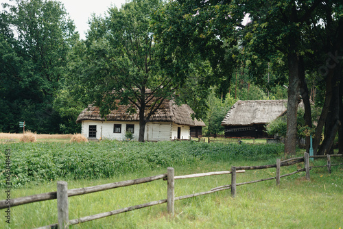 100 years old cottages, polish countryside, Muzeum Wsi Radomskiej, Poland