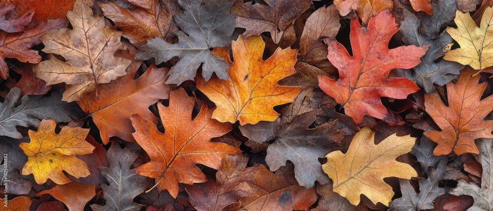 Obraz premium Autumn Leaves: A Tapestry of Fall Colors