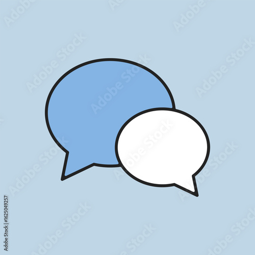 Chat speech vector flat icon