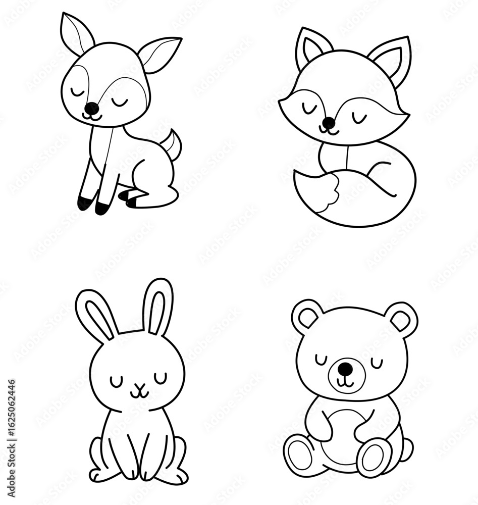 Obraz premium set of animals