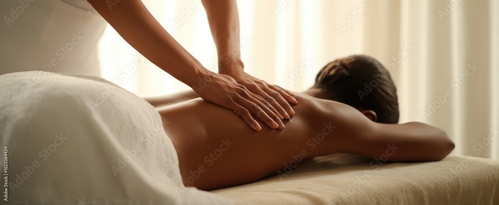 Fototapeta premium The soothing massage experience promoting relaxation and overall wellness.