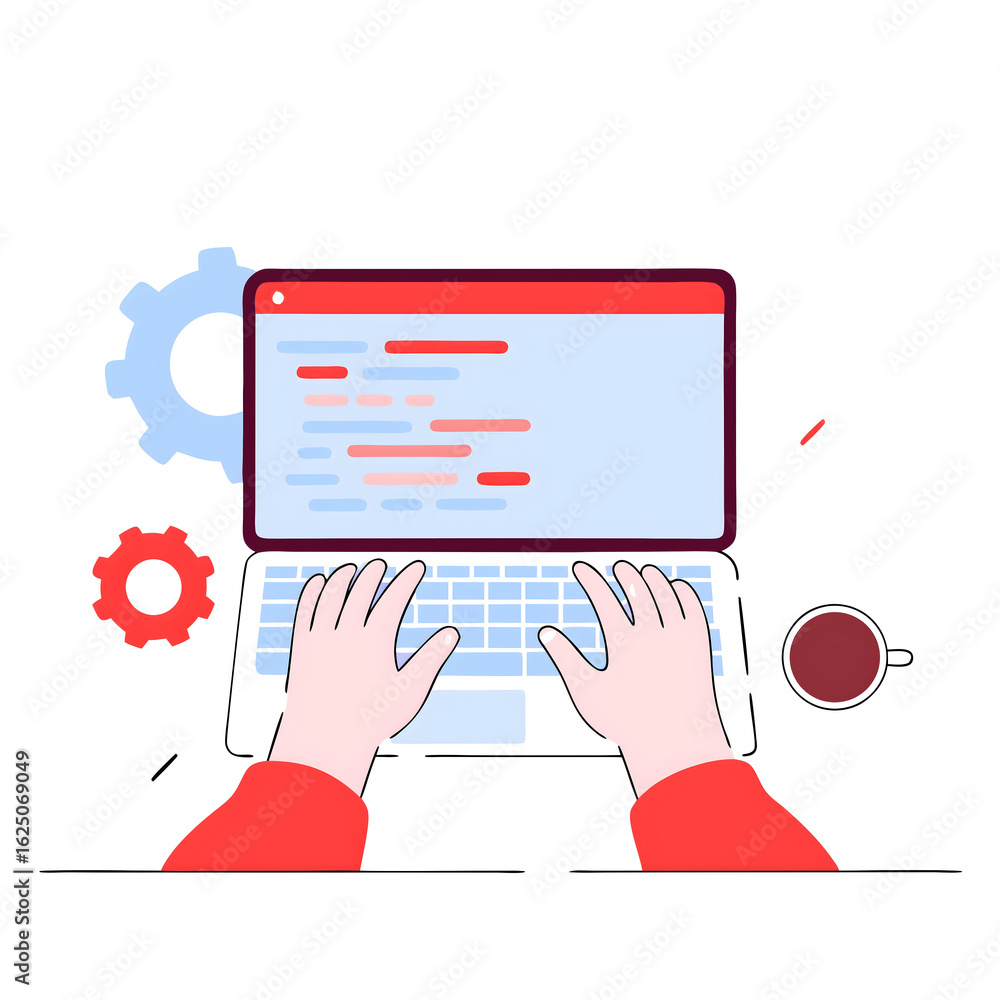 hand holding laptop with social network icon hand holding laptop with social network icon